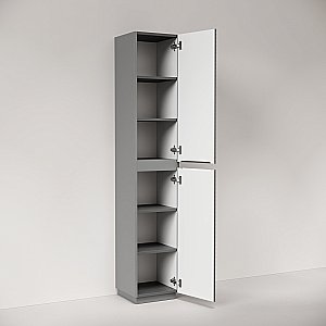 Шкаф-пенал напольный Sancos Folk Floor PFL35FES Ergraut soft для ванной в интернет-магазине сантехники Sanbest