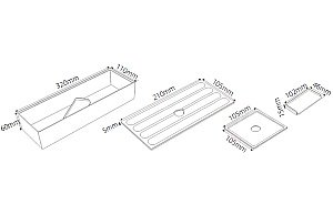 Органайзер Vincea VCORG-41 серый купить в интернет-магазине сантехники Sanbest