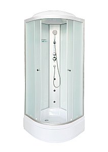 Душевая кабина DTO LM 710GM+EL 100х100 стекло матовое/профиль хром купить в интернет-магазине Sanbest