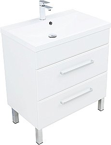 Тумба с раковиной Aquanet Лукка 302397 75 белый для ванной в интернет-магазине Sanbest