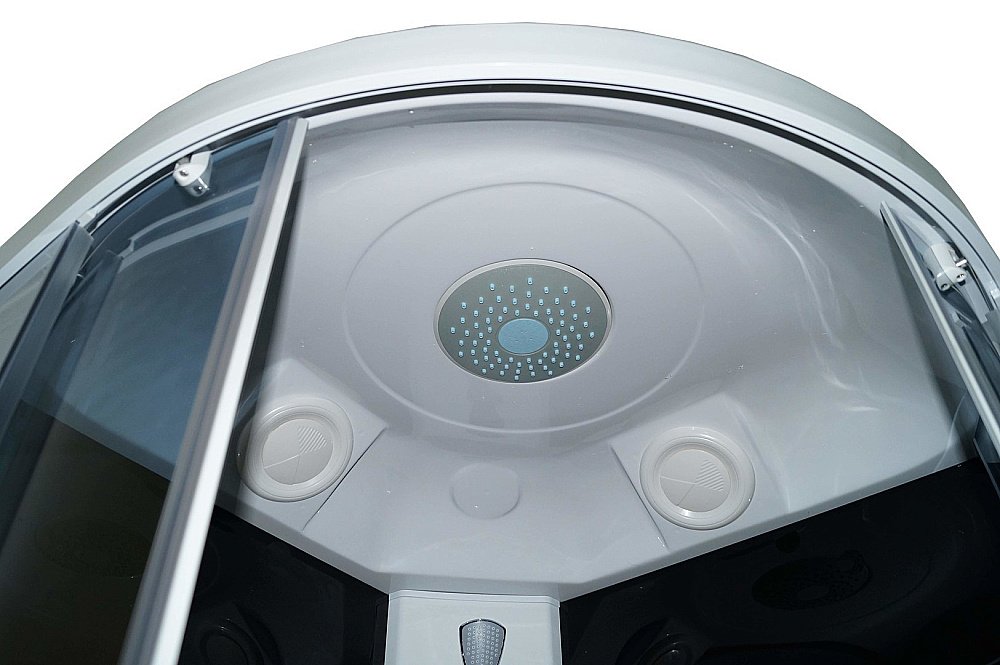 Душевая кабина Parly Classic Эконом ECM921, тропический душ, белая, 90×90 см купить в интернет-магазине Sanbest