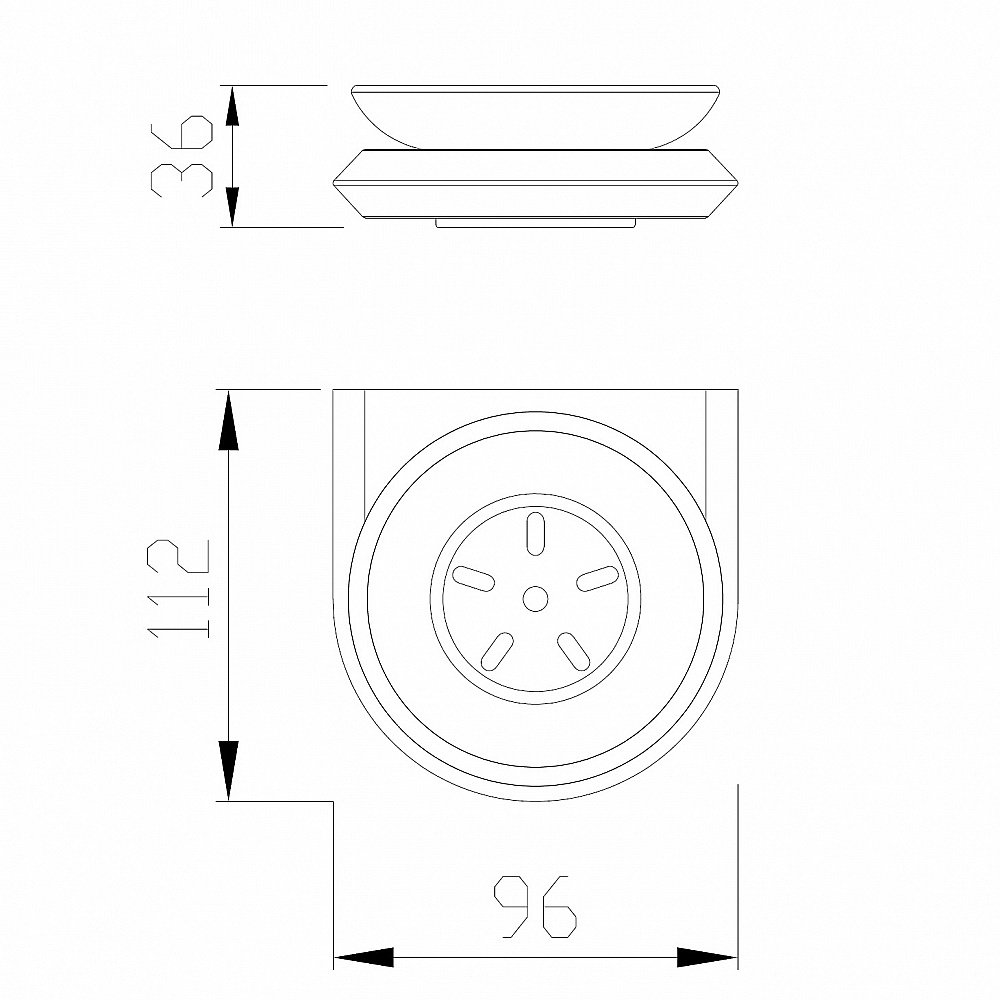 Мыльница Abber NORD AA1558 хром купить в интернет-магазине сантехники Sanbest