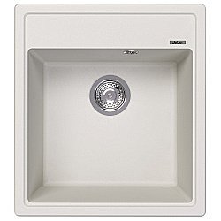 Кухонная мойка Abber Quarz 46х51 AQ2901W белая матовая купить в интернет-магазине сантехники Sanbest