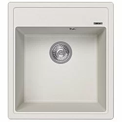 Кухонная мойка Abber Quarz 46х51 AQ2901W белая матовая купить в интернет-магазине сантехники Sanbest