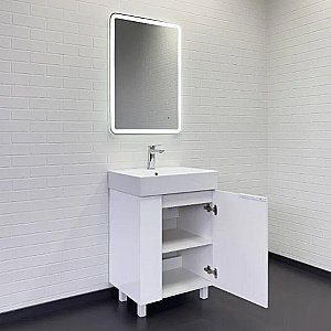 Тумба с раковиной Comforty Асти 60 00-00019247 белая для ванной в интернет-магазине Sanbest