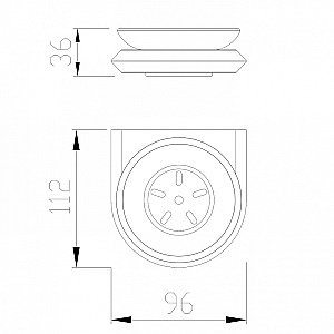 Мыльница Abber NORD AA1558 хром купить в интернет-магазине сантехники Sanbest