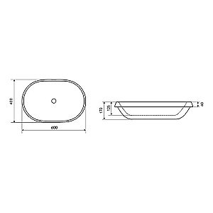 Раковина Excellent Lupio 60 CEAC.3818.600.WH белая купить в интернет-магазине Sanbest