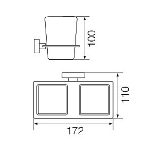 Стакан Veragio Ramba VR.RMB-4942.CR купить в интернет-магазине сантехники Sanbest