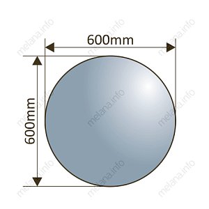 Зеркало с LED-подсветкой Melana MLN-LED088 60 в ванную от интернет-магазине сантехники Sanbest