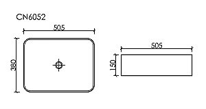 Раковина Ceramica Nova Element 50 CN6052MB черная матовая купить в интернет-магазине Sanbest