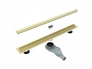 Душевой лоток Esbano Slim 80 SIDE-80SG ESTRSLMSIDE80SG золото матовое купить в интернет-магазине Sanbest