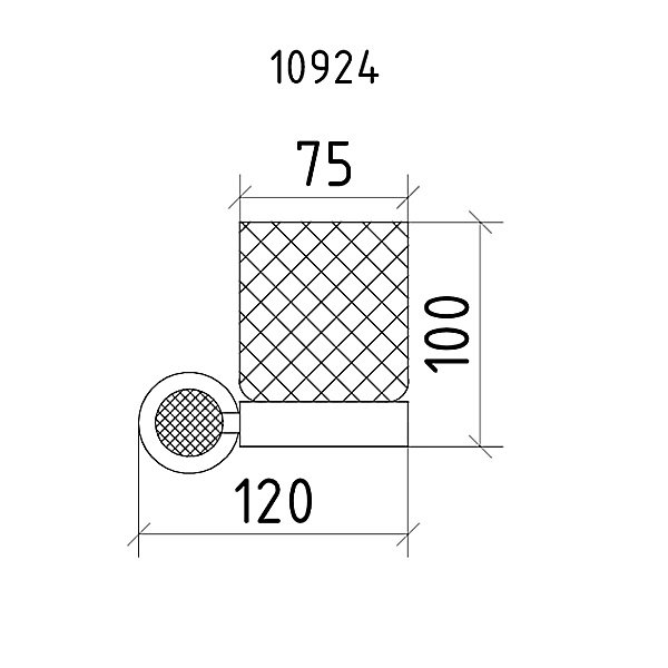Стакан Boheme Royal Cristal 10924-G-B золото купить в интернет-магазине сантехники Sanbest