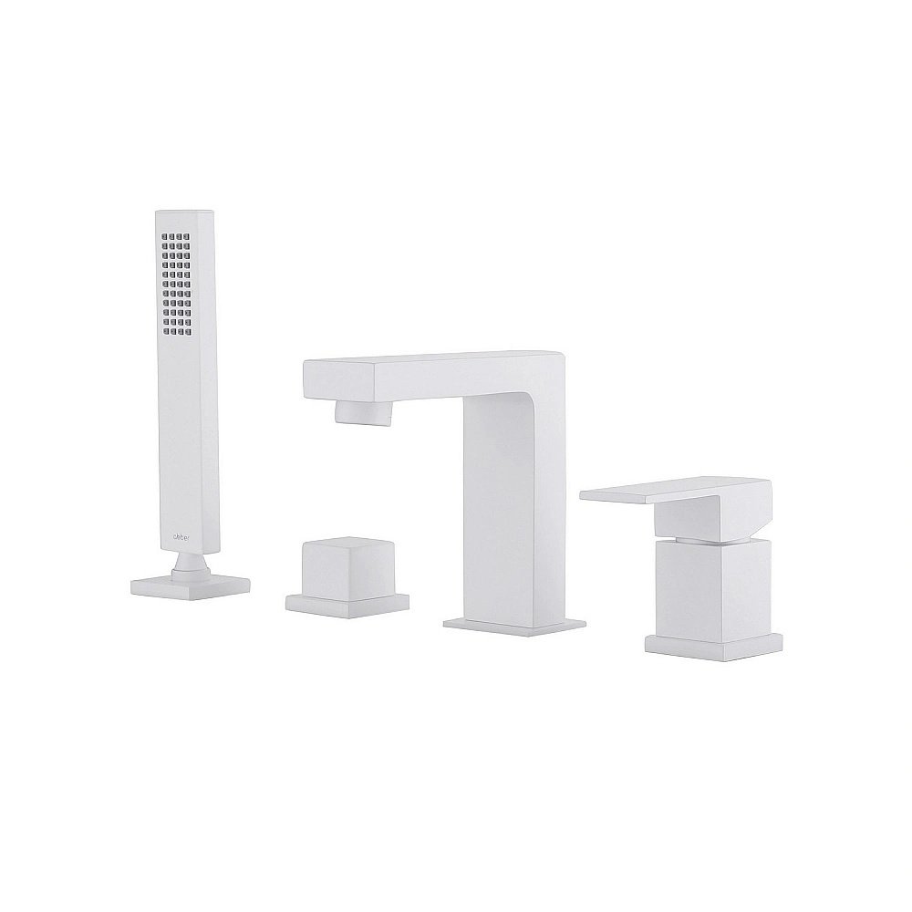 Смеситель для ванны ABBER Daheim AF8213W белый матовый купить в интернет-магазине сантехники Sanbest