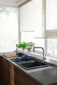 Смеситель для кухни Hansgrohe Metris M71 220 73800000 купить в интернет-магазине сантехники Sanbest