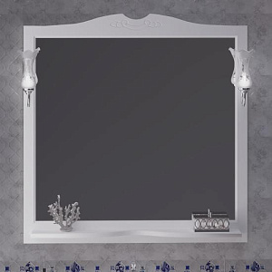 Зеркало Опадирис Валери 105 00-00007037 белый матовый в ванную от интернет-магазине сантехники Sanbest