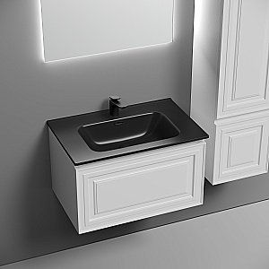 Тумба с раковиной Sancos Very 70 VR70W белая матовая для ванной в интернет-магазине Sanbest