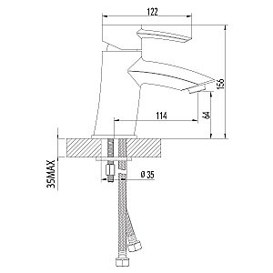 Смеситель для раковины Lemark Atlantiss LM3206C купить в интернет-магазине сантехники Sanbest