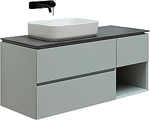 Тумба с раковиной Allen Brau INFINITY 120 папирус матовый для ванной в интернет-магазине Sanbest