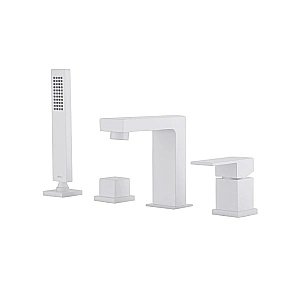 Смеситель для ванны ABBER Daheim AF8213W белый матовый купить в интернет-магазине сантехники Sanbest