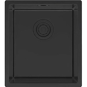 Кухонная мойка Paulmark Yuni 39 YU39-MBN черная матовая купить в интернет-магазине сантехники Sanbest