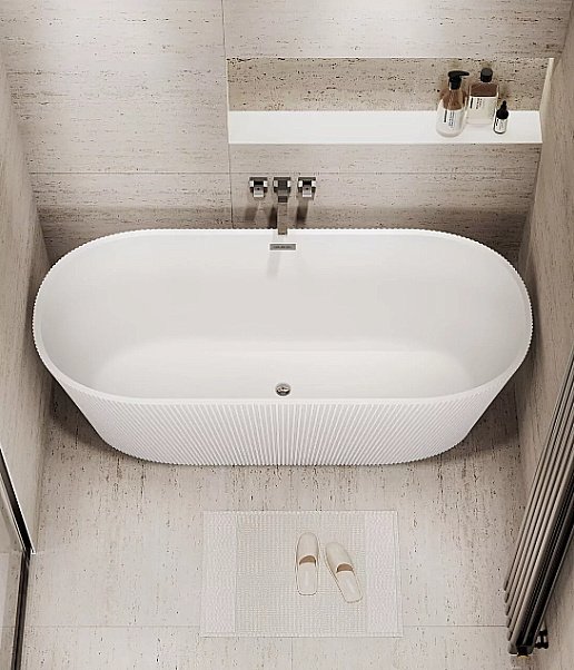 Ванна акриловая Grossman Forta GR-27021M 170х75 белая матовая купить в интернет-магазине Sanbest