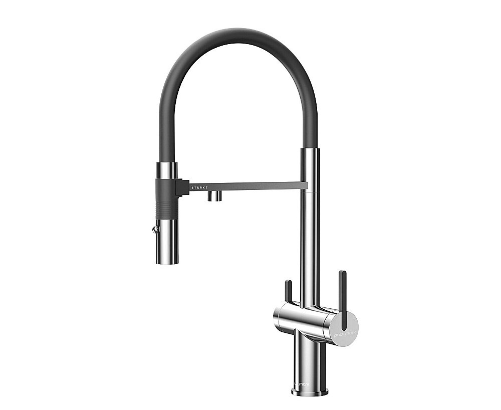 Смеситель для кухни Paulmark Gravity Gr213888-CR хром купить в интернет-магазине сантехники Sanbest