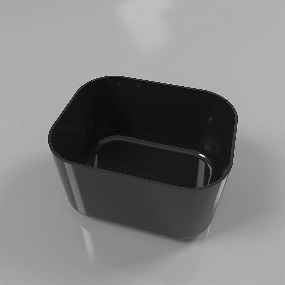 Раковина накладная WhiteCross Lazurit 50 0713.050040.101 черная купить в интернет-магазине Sanbest