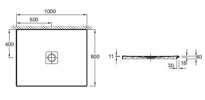 Душевой поддон Jacob Delafon REPLAY N143K-220 100x80 белый купить в интернет-магазине Sanbest