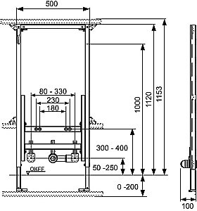 Инсталляция для биде TECE Profil 9330000 купить в интернет-магазине сантехники Sanbest