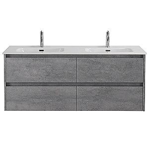 Тумба с раковиной BelBagno KRAFT 4C 120 серый цемент для ванной в интернет-магазине Sanbest