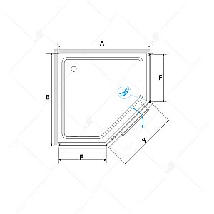 Душевой уголок RGW Hotel HO-084B 90x90 купить в интернет-магазине Sanbest