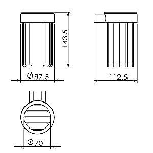 Держатель для освежителя воздуха Langberger Lugano 24074A купить в интернет-магазине сантехники Sanbest