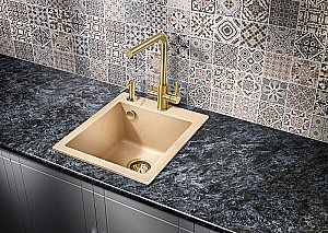 Мойка кухонная Milacio Murcia 42 Cuarzo MC.77044 бежевая купить в интернет-магазине сантехники Sanbest