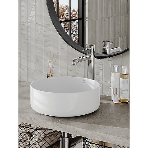 Раковина накладная Orange 36 B09-360W белая купить в интернет-магазине Sanbest