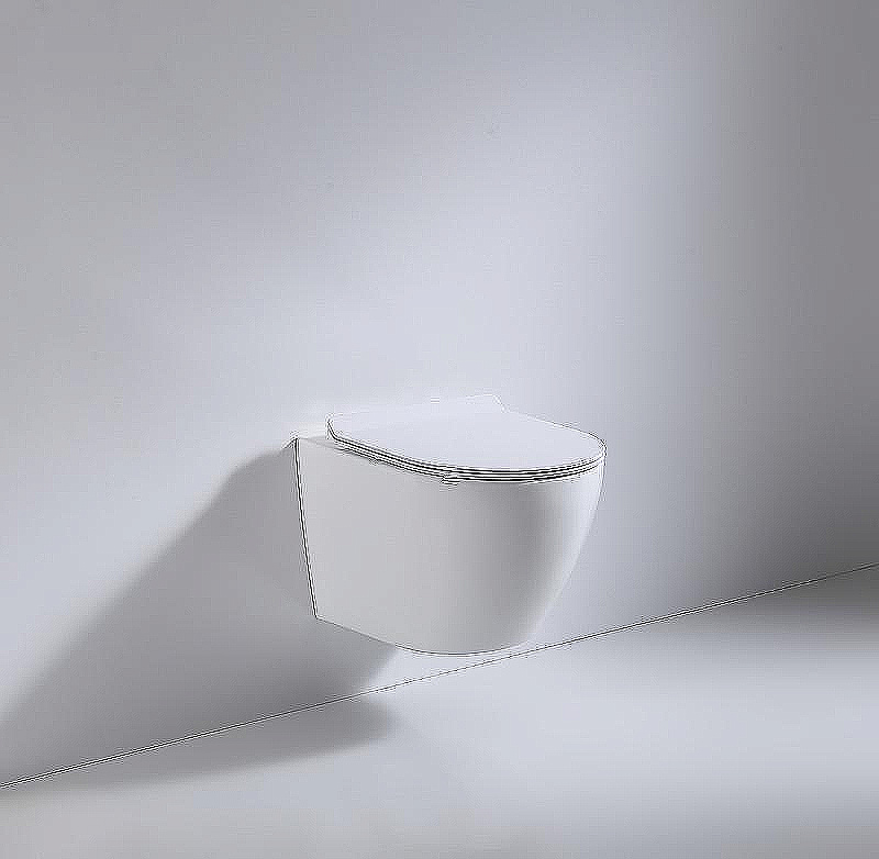 Унитаз подвесной beWash Minimal BKWHR003480 белый, безободковый, с крышкой микролифт купить в интернет-магазине Sanbest