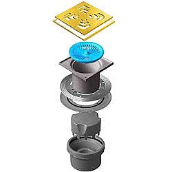 Душевой трап Pestan Confluo Standard 13000165 золото купить в интернет-магазине Sanbest