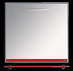 Зеркало Misty Джулия 85x80 красное в ванную от интернет-магазине сантехники Sanbest