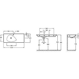 Тумба с раковиной Jacob Delafon NOUVELLE VAGUE 120 EB3036-E73+EXAP112-Z-MK4 фактурный дуб/раковина кошемир для ванной в интернет-магазине Sanbest