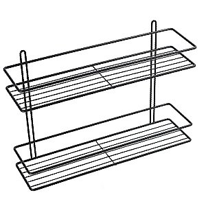 Полка-решетка двойная Fixsen FX-730B-2 черная купить в интернет-магазине сантехники Sanbest
