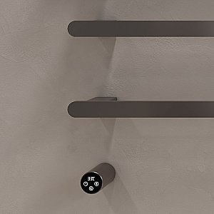 Полотенцесушитель электрический Vincea VTD-2H2GM вороненая сталь, таймер купить в интернет-магазине сантехники Sanbest