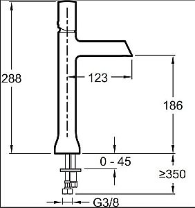 Cмеситель для раковины Jacob Delafon TOOBI E8960-BN полированный никель купить в интернет-магазине сантехники Sanbest