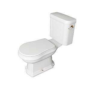 Унитаз напольный Kerasan Retro 1013 с бачком 1071 Белый/ручка золото купить в интернет-магазине Sanbest