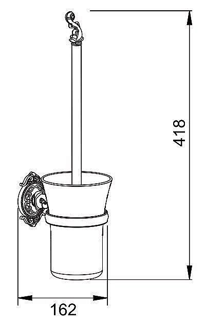 Ершик Hayta Gabriel Classic Bronze купить в интернет-магазине сантехники Sanbest