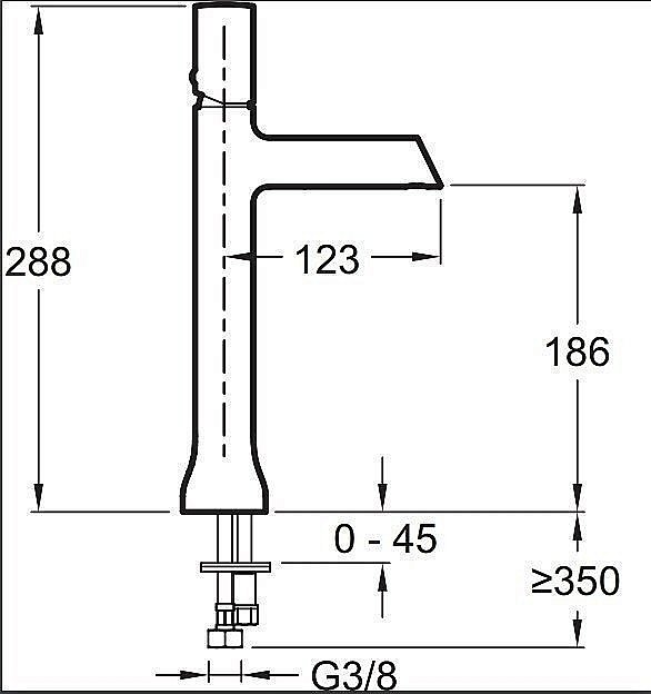 Cмеситель для раковины Jacob Delafon TOOBI E8960-BN полированный никель купить в интернет-магазине сантехники Sanbest
