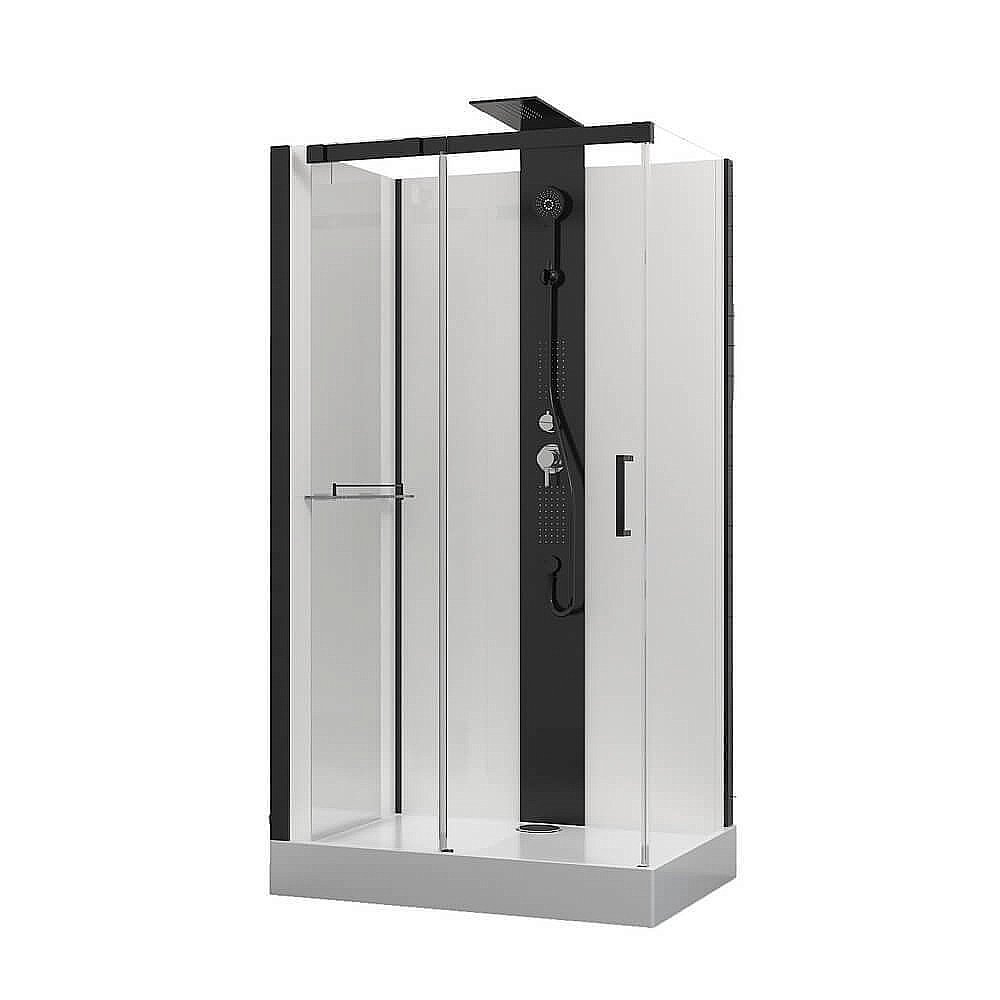 Душевая кабина Black&White Galaxy G8708 110x80 купить в интернет-магазине Sanbest