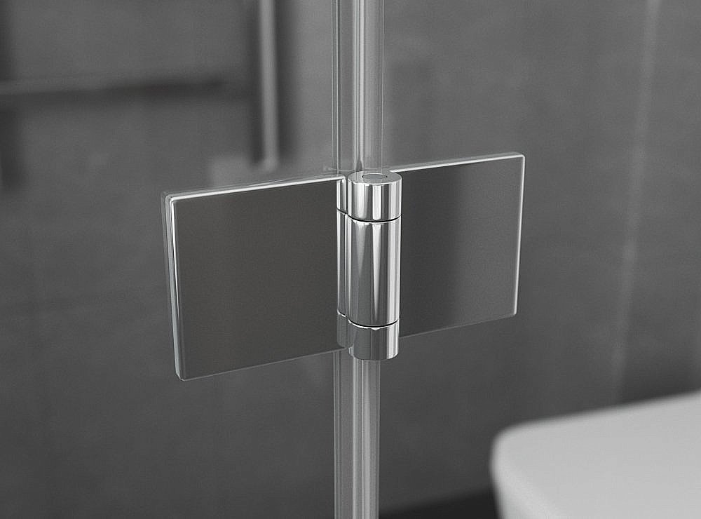 Душевой уголок Ambassador Diamond 12011107 80x120 стекло прозрачное/профиль хром купить в интернет-магазине Sanbest