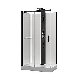 Душевая кабина Black&White Galaxy G8708 110x80 купить в интернет-магазине Sanbest