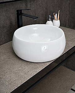 Раковина накладная Gid Esfera 40 N9140 51213 белая купить в интернет-магазине Sanbest