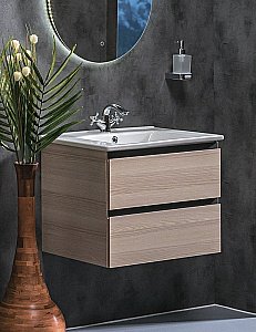 Тумба с раковиной Armadi Art Capolda 65 светлое дерево для ванной в интернет-магазине Sanbest