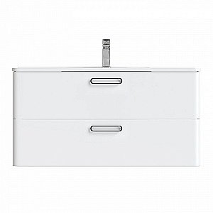 Тумба с раковиной IDDIS Brick BRI10W1i95K 100 белая для ванной в интернет-магазине Sanbest